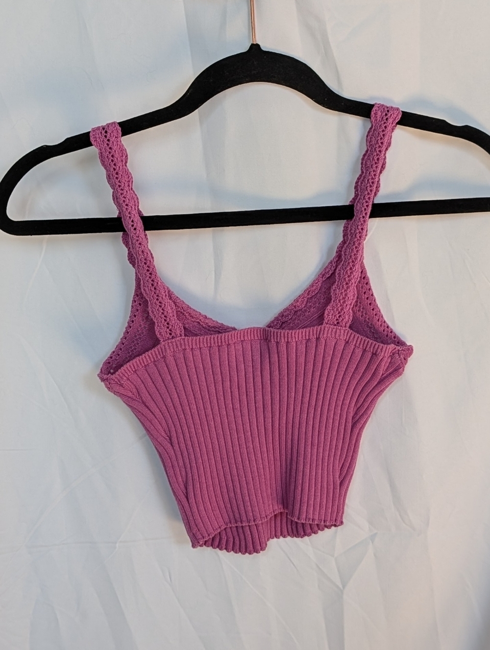 Free People Crocheted Ribbed Tank Top - Picture 3 of 5